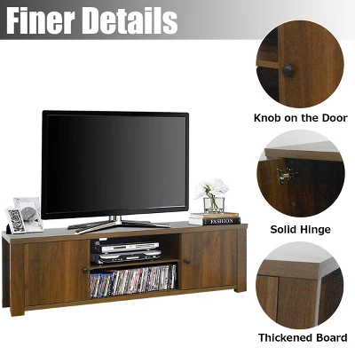 Costway TV Stand For TV's Up To 65'' W/Storage Cabinets & Shelves - Image 6